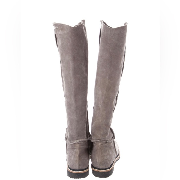 Dusica Sacks Suede Riding Boots,Grey, SZ 7.5 - Picture 2 of 5